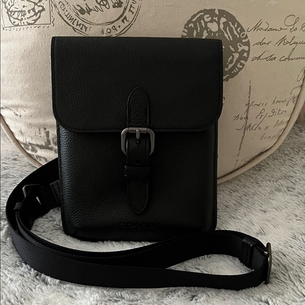 Coach Black Leather Crossbody Bag